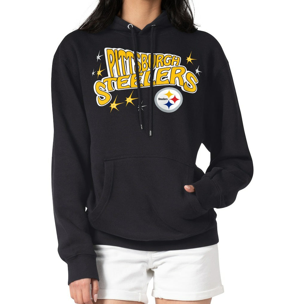 Pittsburgh Steelers  Starter Women's Fireworks Fleece Pullover Hoodie
