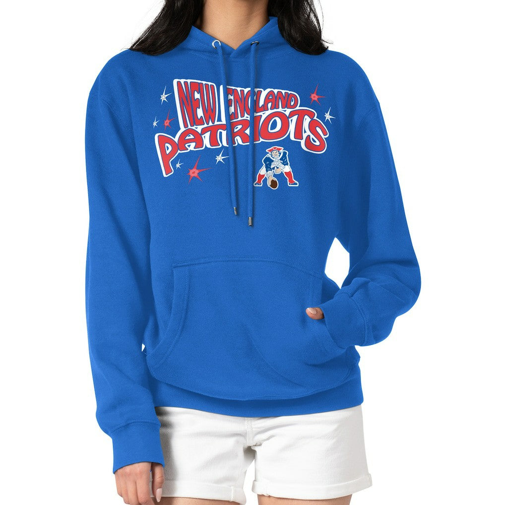 New England Patriots  Starter Women's Fireworks Fleece Pullover Hoodie