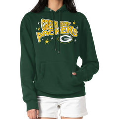 Green Bay Packers  Starter Women's Fireworks Fleece Pullover Hoodie