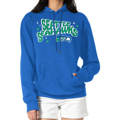 Seattle Seahawks  Starter Women's Fireworks Fleece Pullover Hoodie