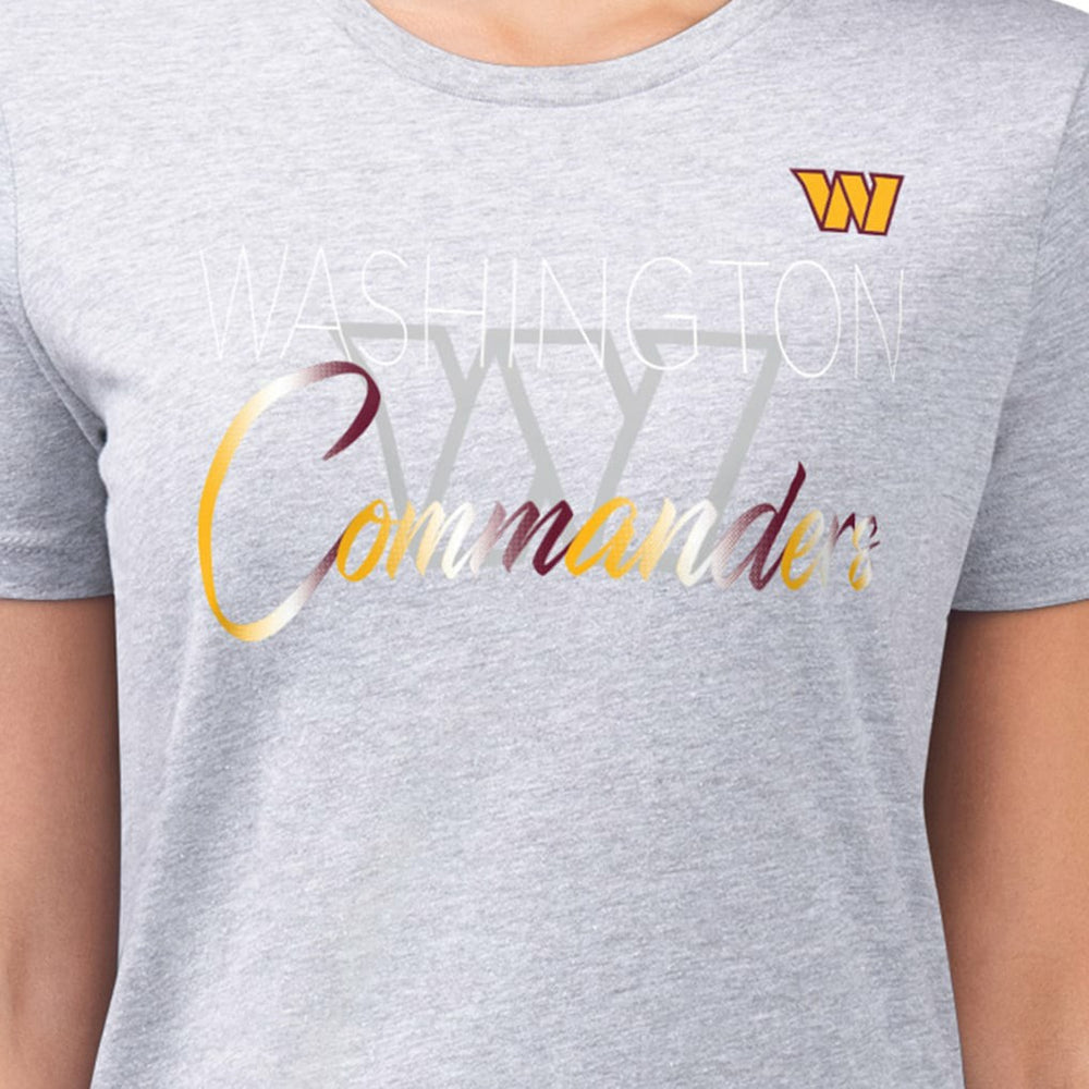 Washington Commanders  G-III 4Her by Carl Banks Women's Super-Slim Fit Lightweight Shadow Logo T-Shirt