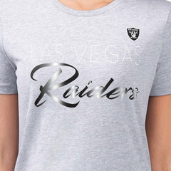 Las Vegas Raiders  G-III 4Her by Carl Banks Women's Super-Slim Fit Lightweight Shadow Logo T-Shirt