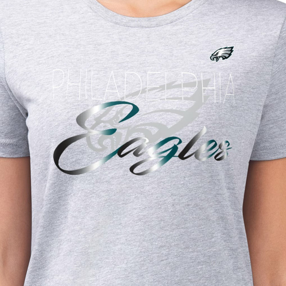 Philadelphia Eagles  G-III 4Her by Carl Banks Women's Super-Slim Fit Lightweight Shadow Logo T-Shirt