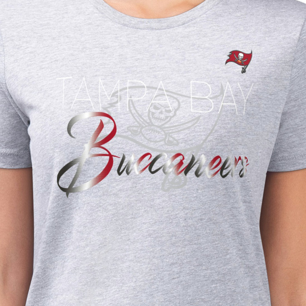 Tampa Bay Buccaneers  G-III 4Her by Carl Banks Women's Super-Slim Fit Lightweight Shadow Logo T-Shirt
