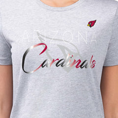 Arizona Cardinals  G-III 4Her by Carl Banks Women's Super-Slim Fit Lightweight Shadow Logo T-Shirt