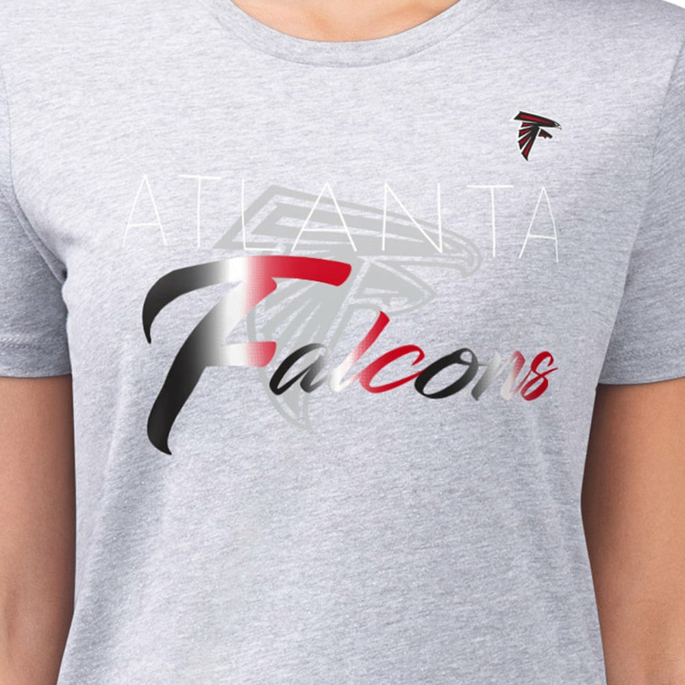 Atlanta Falcons  G-III 4Her by Carl Banks Women's Super-Slim Fit Lightweight Shadow Logo T-Shirt