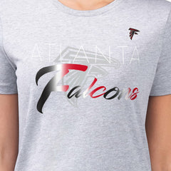 Atlanta Falcons  G-III 4Her by Carl Banks Women's Super-Slim Fit Lightweight Shadow Logo T-Shirt