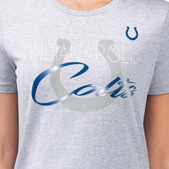Indianapolis Colts  G-III 4Her by Carl Banks Women's Super-Slim Fit Lightweight Shadow Logo T-Shirt
