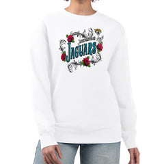 Jacksonville Jaguars  G-III 4Her by Carl Banks Women's Roses Fleece Tri-Blend Pullover Sweatshirt