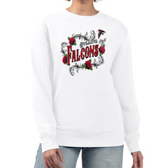 Atlanta Falcons  G-III 4Her by Carl Banks Women's Roses Fleece Tri-Blend Pullover Sweatshirt
