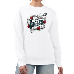 Philadelphia Eagles  G-III 4Her by Carl Banks Women's Roses Fleece Tri-Blend Pullover Sweatshirt