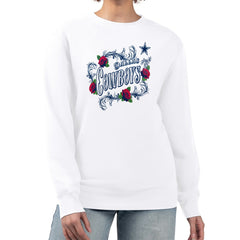 Dallas Cowboys  G-III 4Her by Carl Banks Women's Roses Fleece Tri-Blend Pullover Sweatshirt