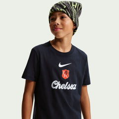 Chelsea Youth Crest T-Shirt Black - Nike