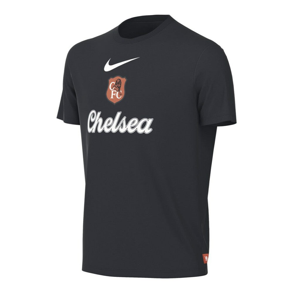 Chelsea Youth Crest T-Shirt Black - Nike