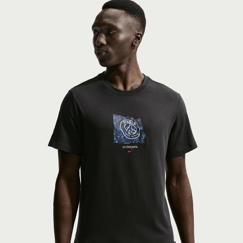 Paris Saint-Germain Men's Banner T-Shirt Black - Nike