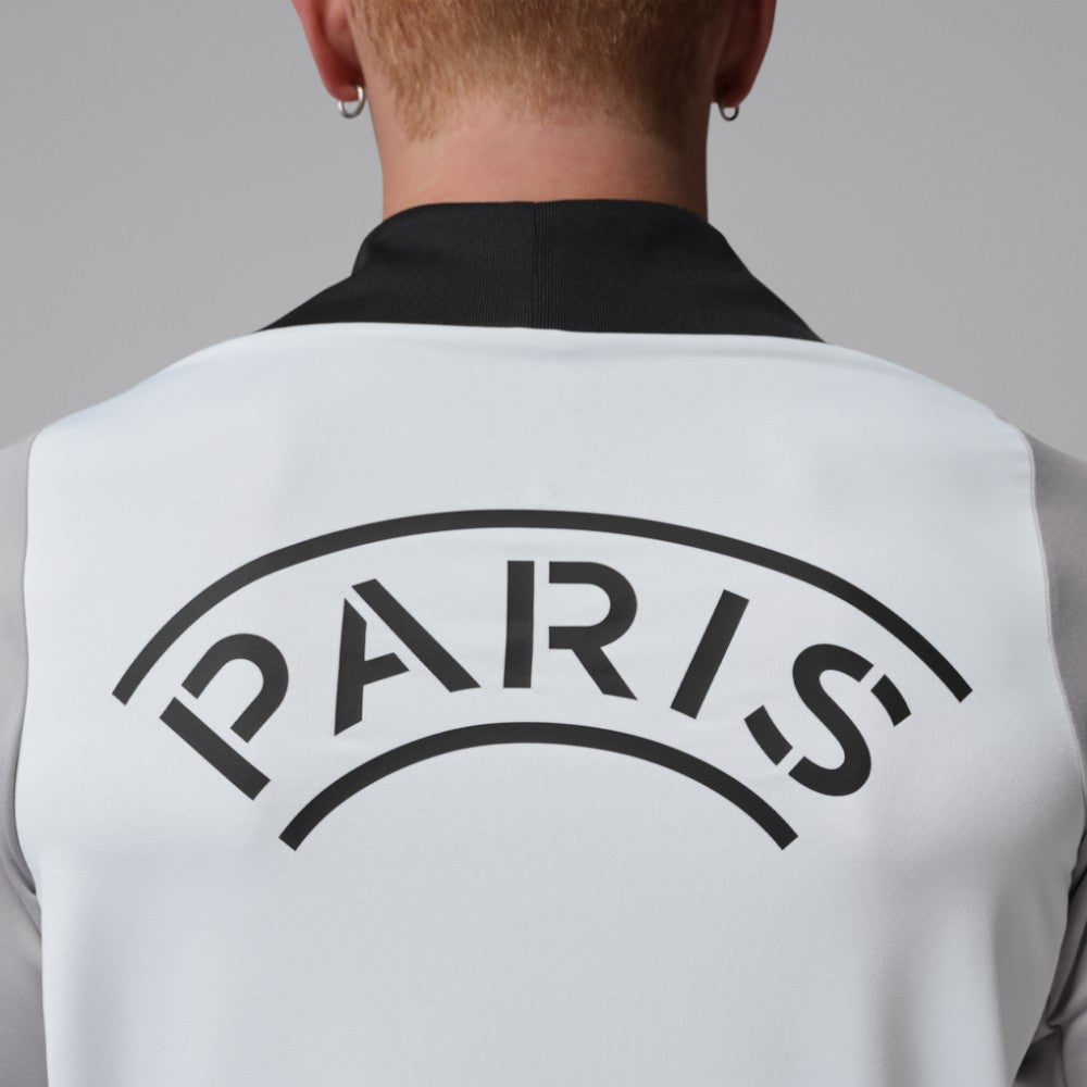 Paris Saint-Germain Jordan Brand Men's Strike Drill Quarter-Zip Long Sleeve Dri-FIT Top White - Jordan