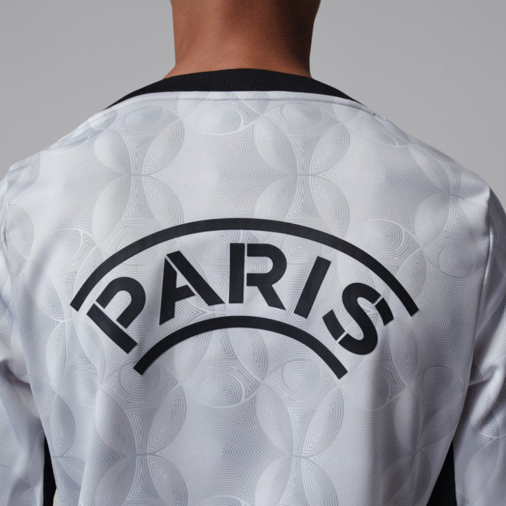 Paris Saint-Germain Jordan Brand Youth Long Sleeve Pre-Match Dri-FIT Top Gray - Jordan