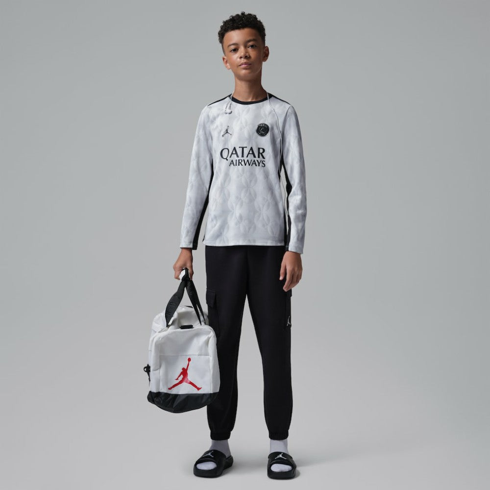 Paris Saint-Germain Jordan Brand Youth Long Sleeve Pre-Match Dri-FIT Top Gray - Jordan