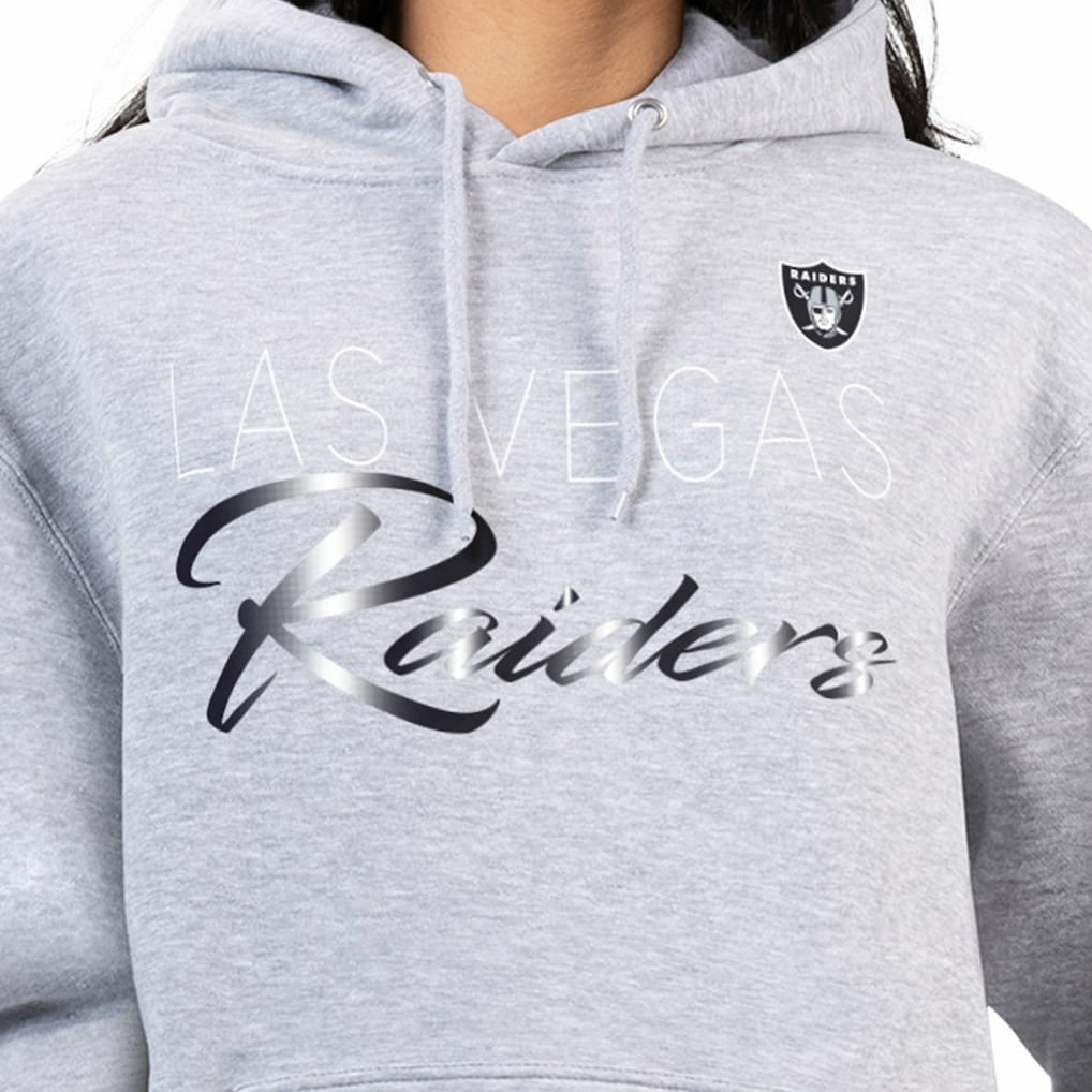 Las Vegas Raiders  G-III 4Her by Carl Banks Women's Shadow Logo Fleece Pullover Hoodie