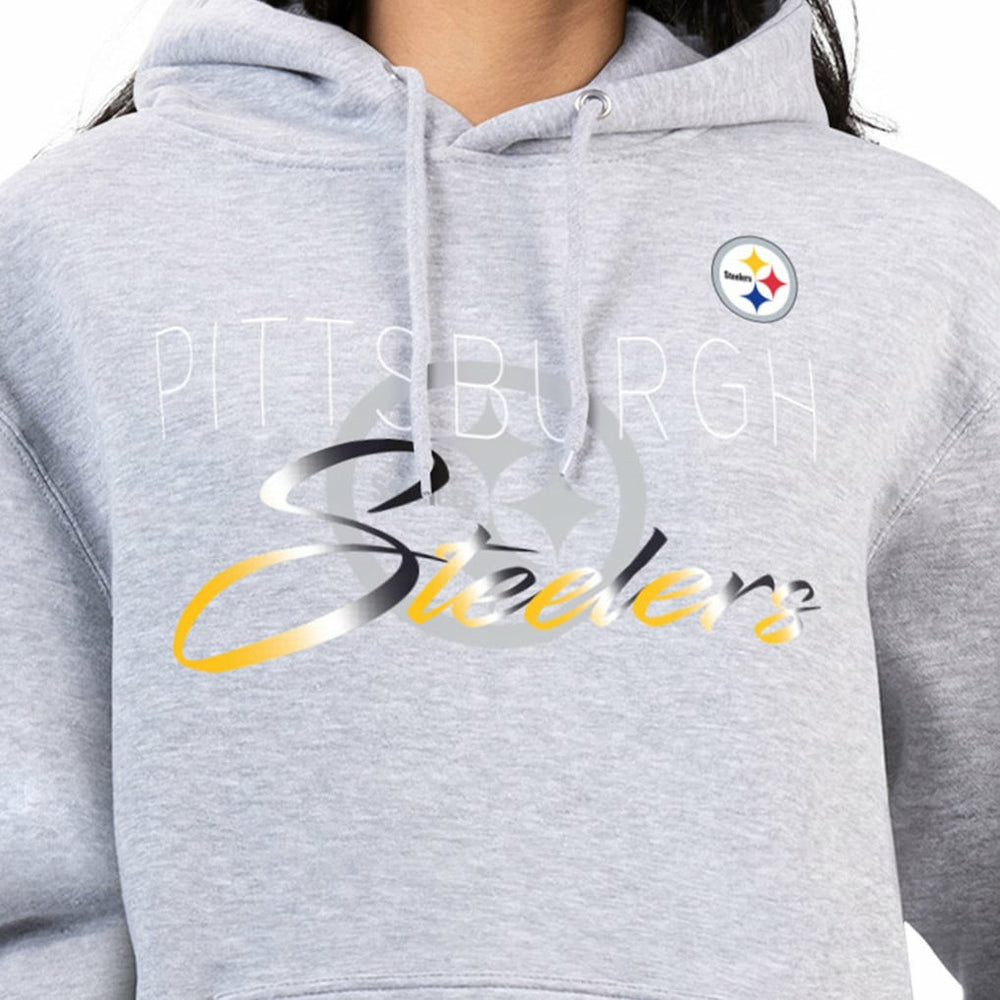 Pittsburgh Steelers  G-III 4Her by Carl Banks Women's Shadow Logo Fleece Pullover Hoodie