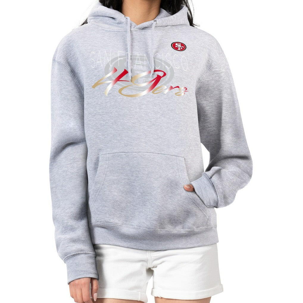 San Francisco 49ers  G-III 4Her by Carl Banks Women's Shadow Logo Fleece Pullover Hoodie