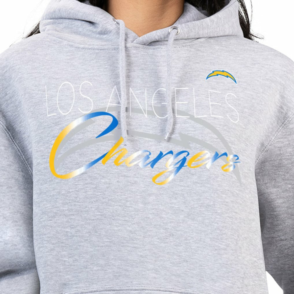 Los Angeles Chargers  G-III 4Her by Carl Banks Women's Shadow Logo Fleece Pullover Hoodie