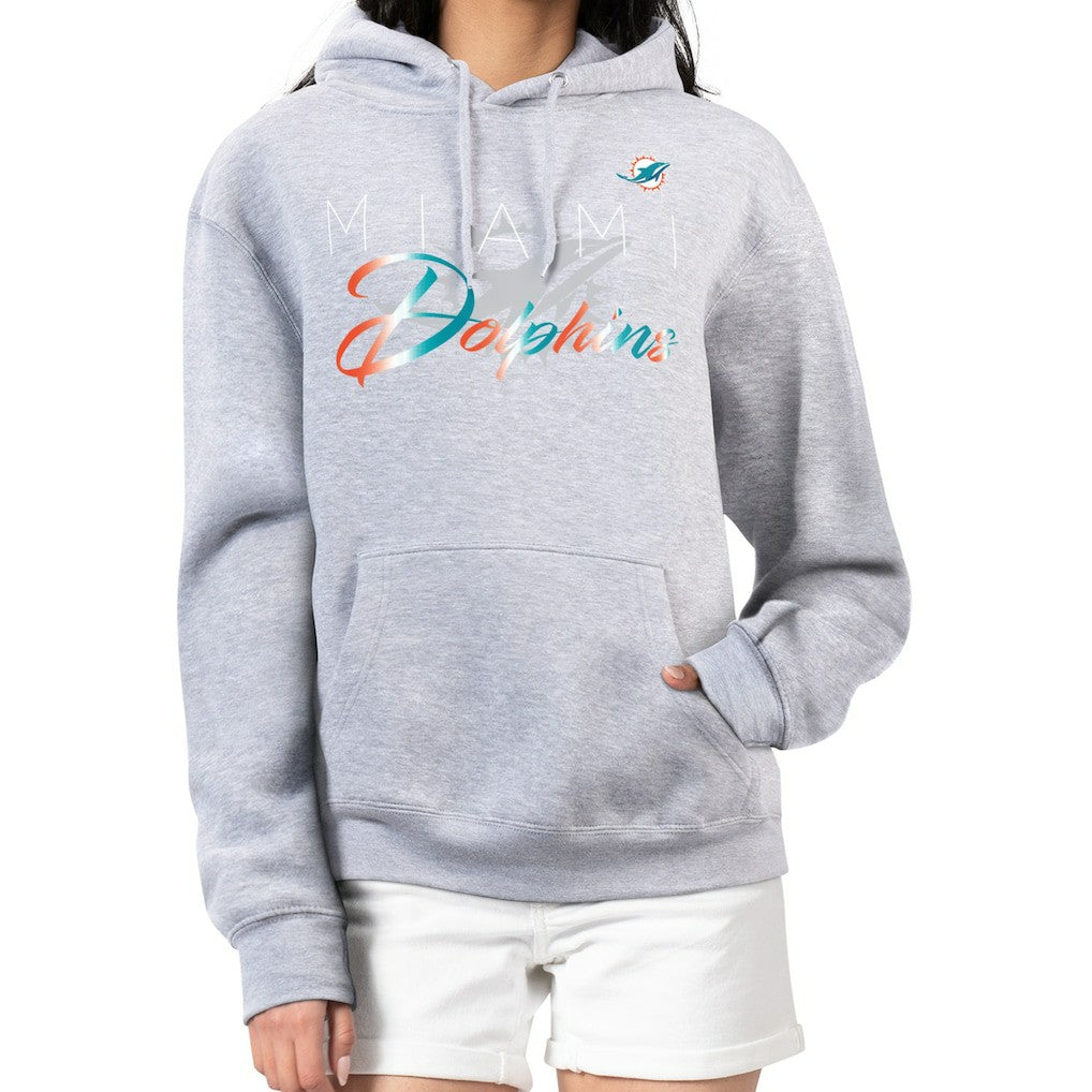 Miami Dolphins  G-III 4Her by Carl Banks Women's Shadow Logo Fleece Pullover Hoodie