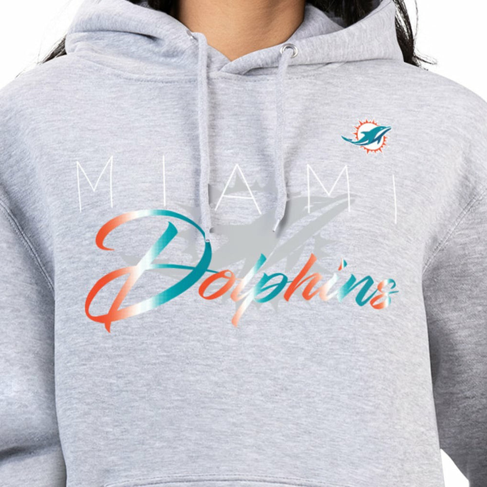 Miami Dolphins  G-III 4Her by Carl Banks Women's Shadow Logo Fleece Pullover Hoodie