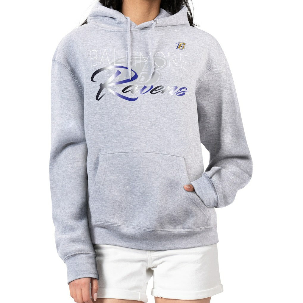 Baltimore Ravens  G-III 4Her by Carl Banks Women's Shadow Logo Fleece Pullover Hoodie