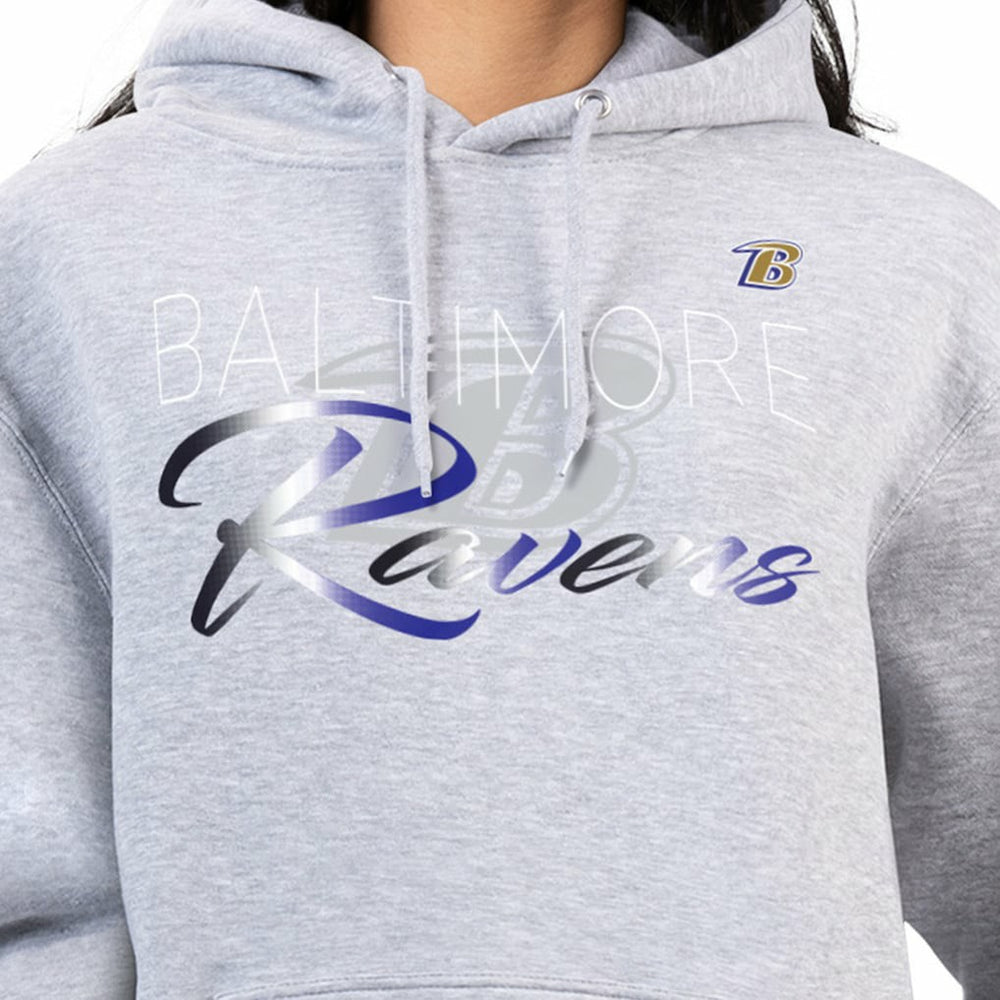 Baltimore Ravens  G-III 4Her by Carl Banks Women's Shadow Logo Fleece Pullover Hoodie