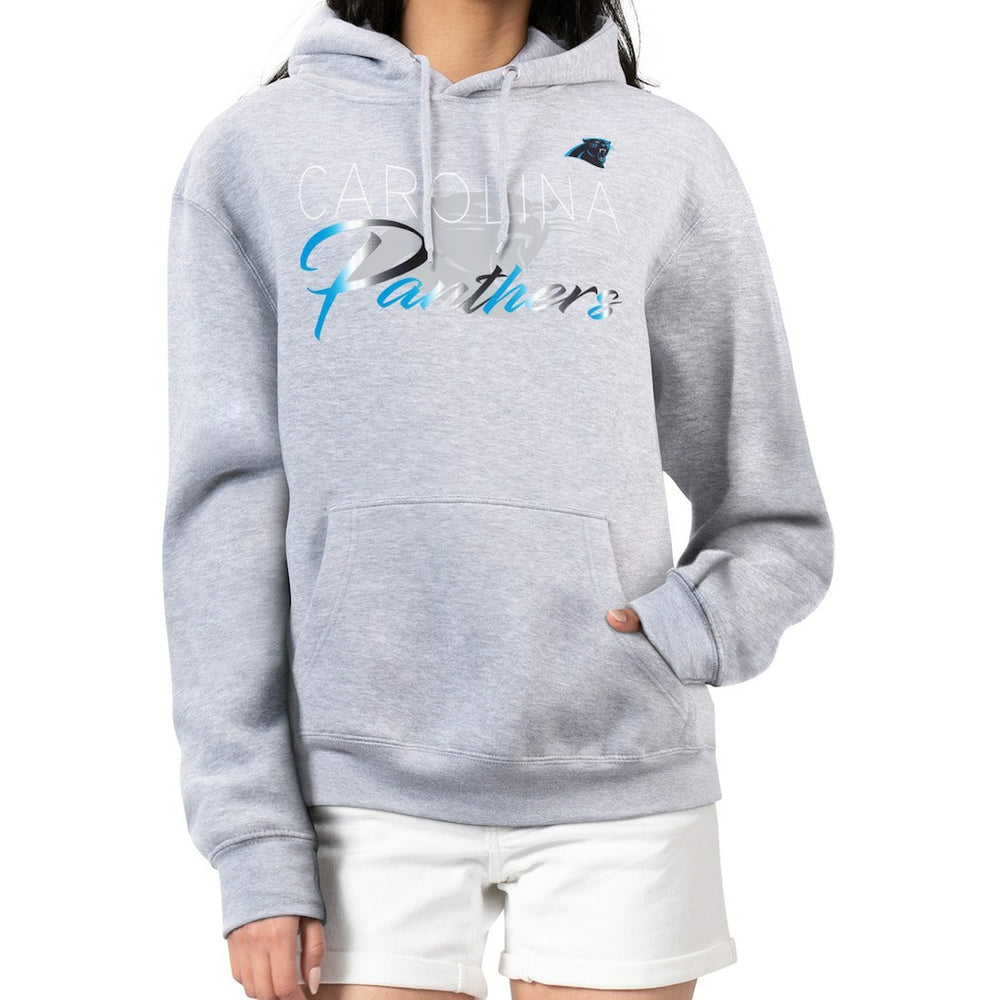 Carolina Panthers  G-III 4Her by Carl Banks Women's Shadow Logo Fleece Pullover Hoodie
