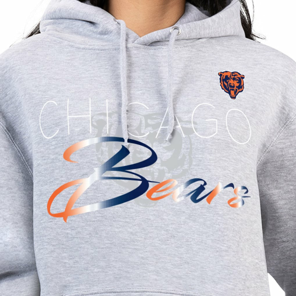 Chicago Bears  G-III 4Her by Carl Banks Women's Shadow Logo Fleece Pullover Hoodie