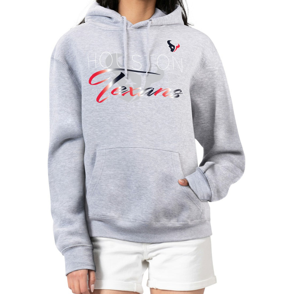 Houston Texans  G-III 4Her by Carl Banks Women's Shadow Logo Fleece Pullover Hoodie