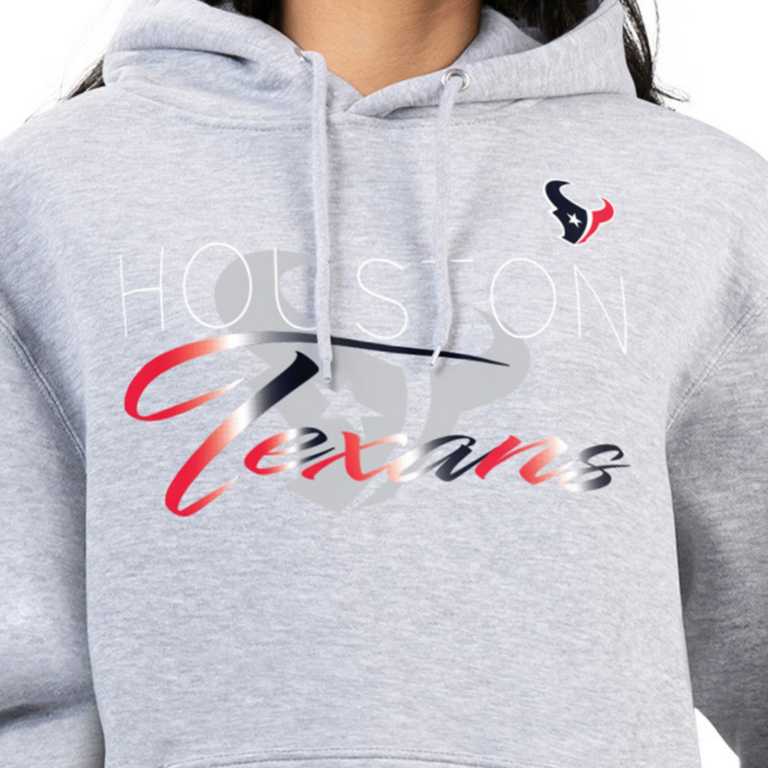Houston Texans  G-III 4Her by Carl Banks Women's Shadow Logo Fleece Pullover Hoodie
