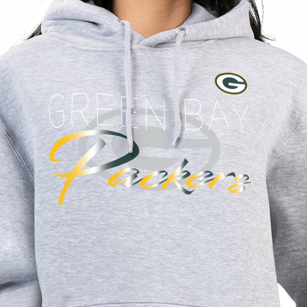 Green Bay Packers  G-III 4Her by Carl Banks Women's Shadow Logo Fleece Pullover Hoodie