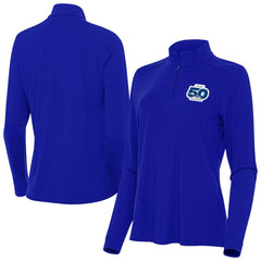 Seattle Seahawks  Antigua Women's 50th Season Intent Quarter-Zip Pullover