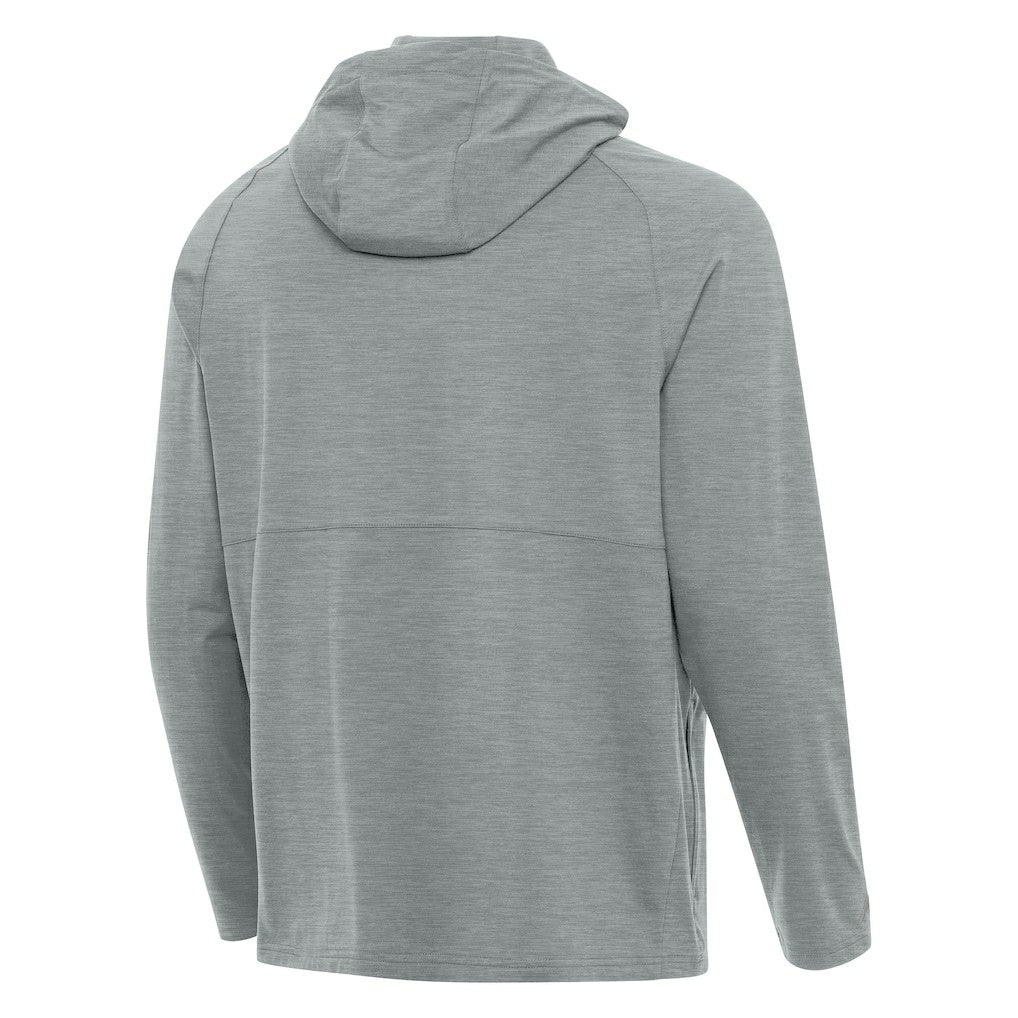 Seattle Seahawks  Antigua 50th Season Spikes Raglan Quarter-Zip Hoodie