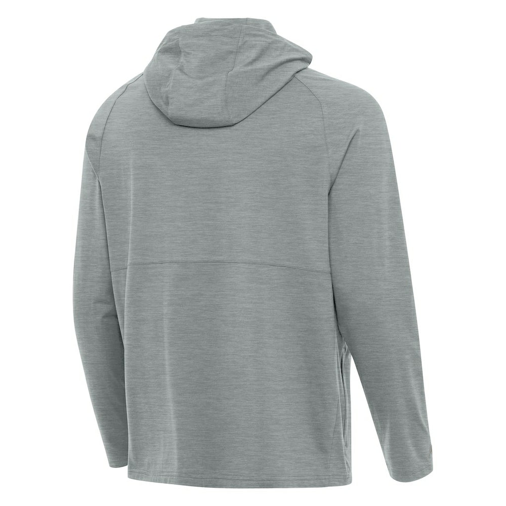 Seattle Seahawks  Antigua 50th Season Spikes Raglan Quarter-Zip Hoodie