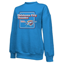 Oklahoma City Thunder Majestic Threads Women's Classic Tri-Blend Pullover Sweatshirt On Sale