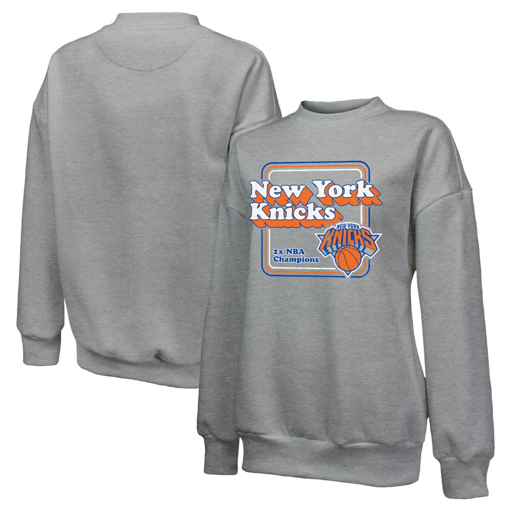 New York Knicks Majestic Threads Women's Classic Tri-Blend Pullover Sweatshirt Online