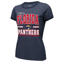 Florida Panthers Majestic Threads Women's 2025 Stanley Cup Champions Tri-Blend Ringer T-Shirt Sale