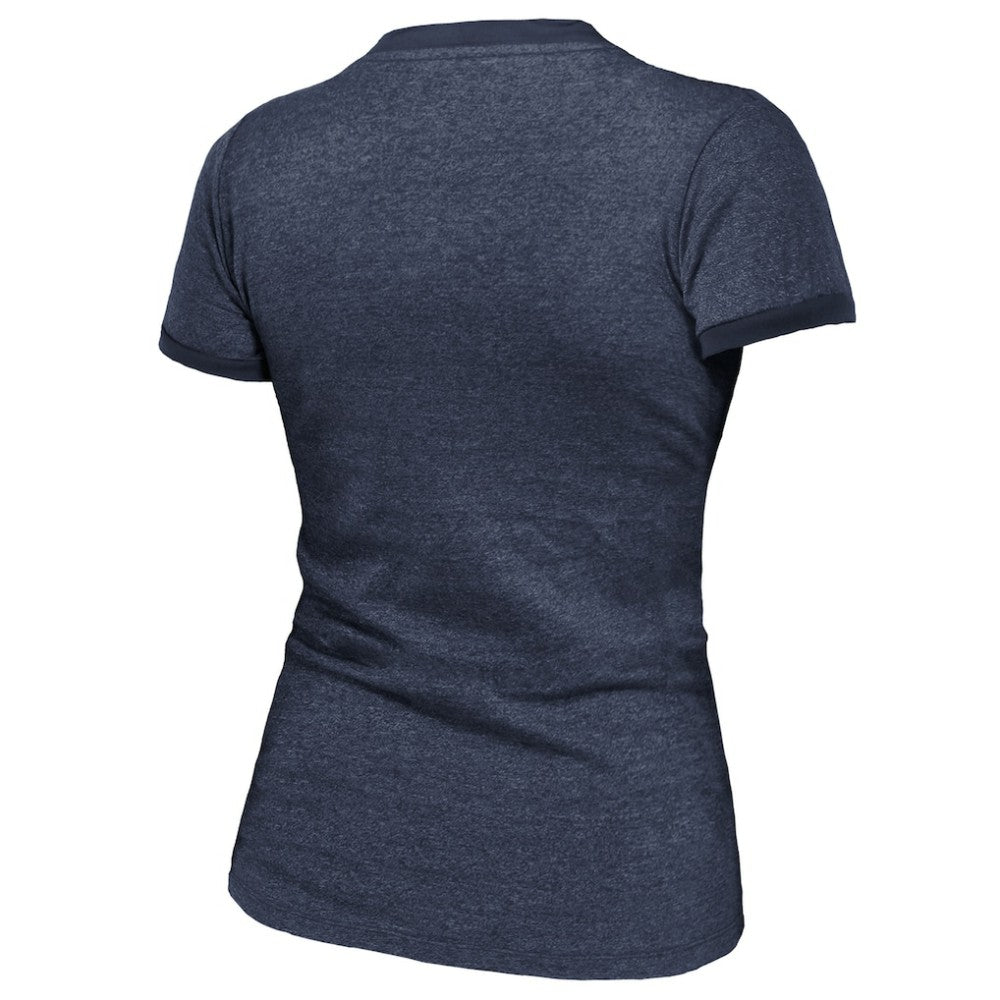 Florida Panthers Majestic Threads Women's 2025 Stanley Cup Champions Tri-Blend Ringer T-Shirt Sale