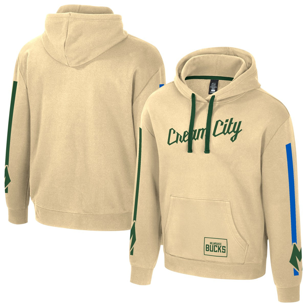Milwaukee Bucks Stadium Essentials Unisex 2025/26 City Edition City Star Hoodie New