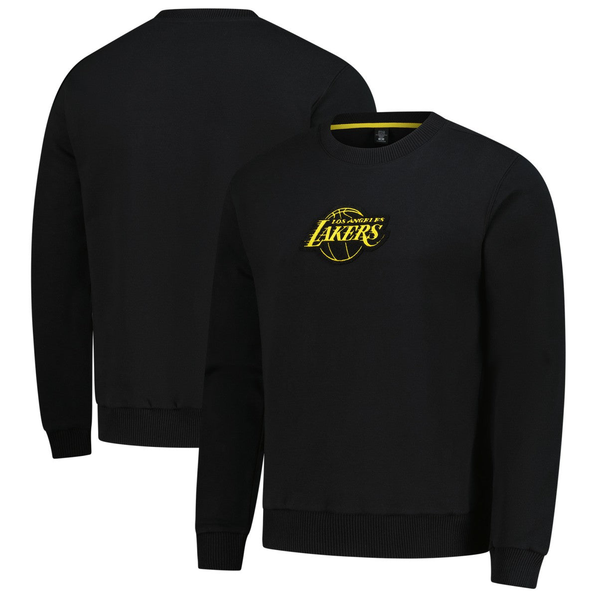 Los Angeles Lakers Stadium Essentials Unisex Club Level Chenille Sweatshirt New