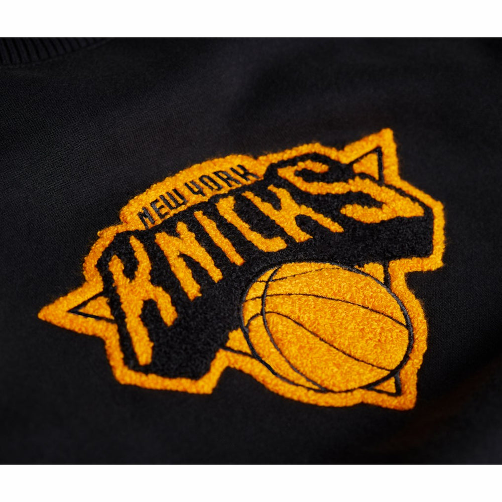 New York Knicks Stadium Essentials Unisex Club Level Chenille Sweatshirt On Sale