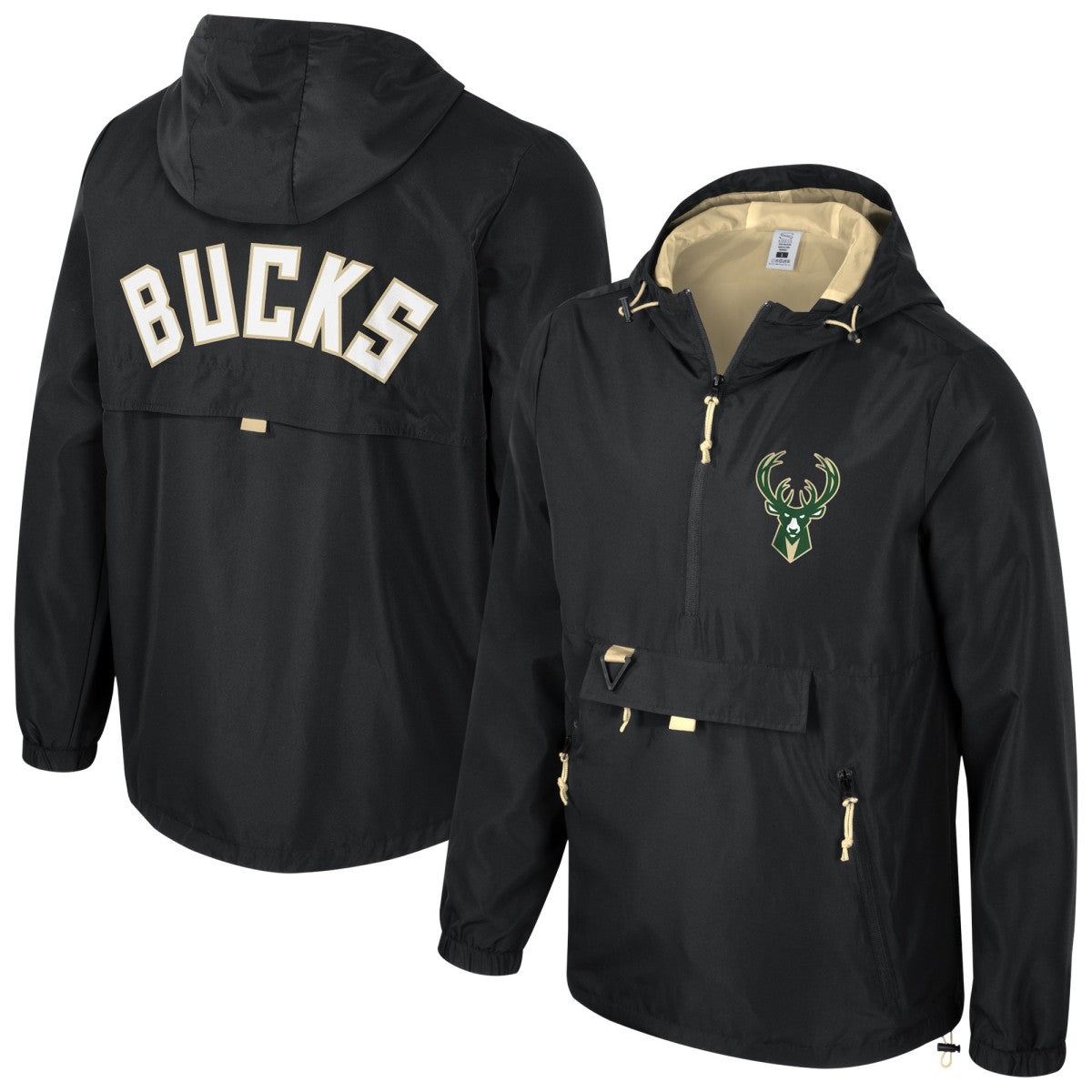 Milwaukee Bucks Stadium Essentials Unisex Compete Quarter-Zip Hoodie Jacket Discount