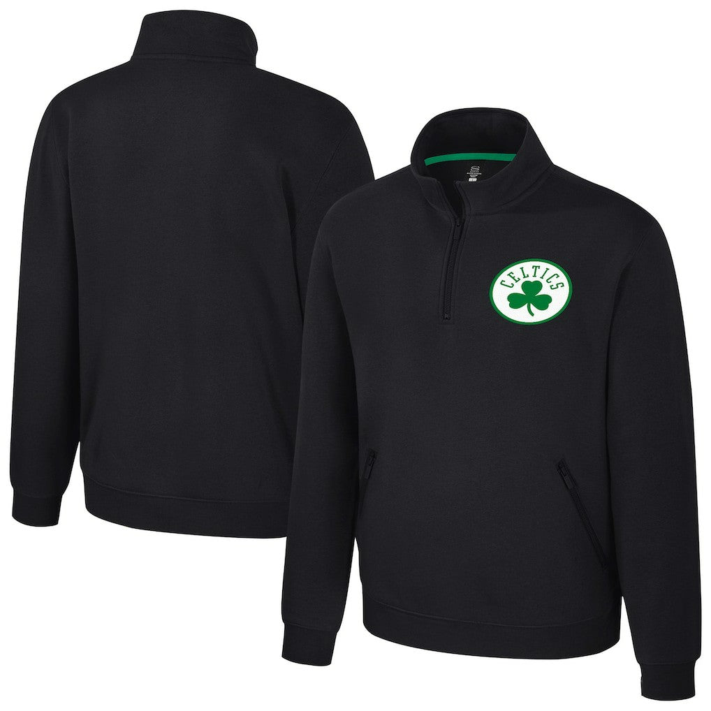 Boston Celtics Stadium Essentials Unisex Varsity Trainer Quarter-Zip Pullover For Sale