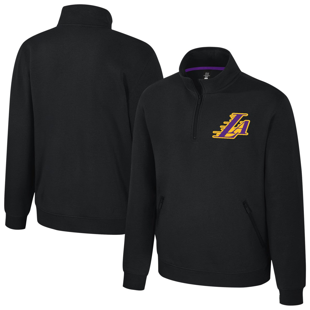 Los Angeles Lakers Stadium Essentials Unisex Varsity Trainer Quarter-Zip Pullover On Sale