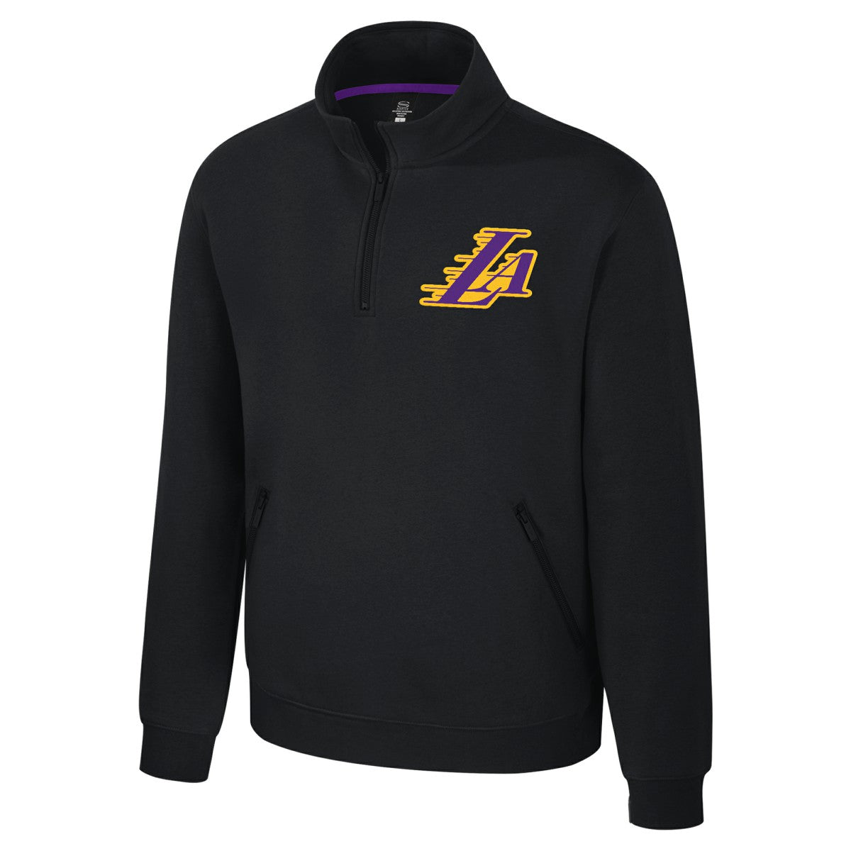 Los Angeles Lakers Stadium Essentials Unisex Varsity Trainer Quarter-Zip Pullover On Sale