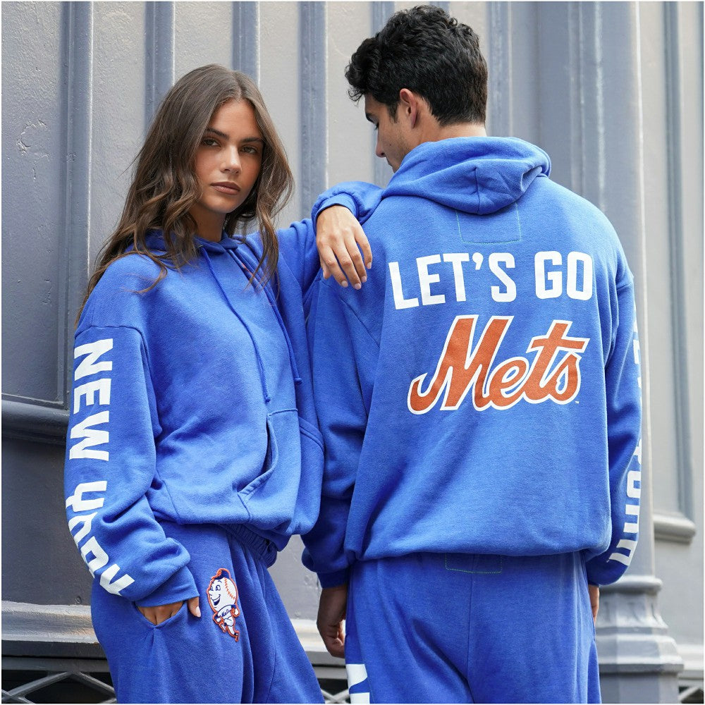 New York Mets Aviator Nation x MLB Unisex Relaxed Tri-Blend Hoodie | MLB New